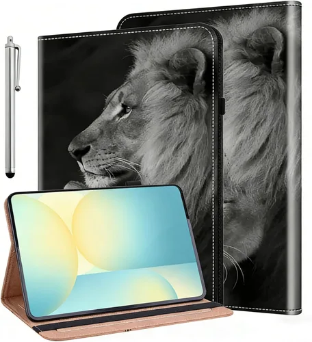 Vista 49 de ALILANG Funda para Samsung Galaxy Tab S5e de 10,5 pulgadas con lápiz capacitivo, a prueba de golpes plegable, negro (black horse)
