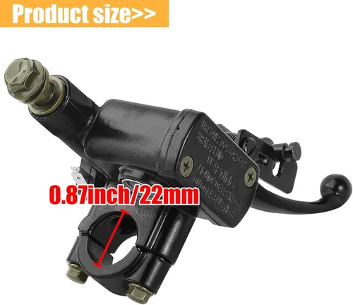 Vista 3 de Manillar derecho de 7/8 pulgadas, palanca de cilindro maestro de freno hidráulico para ATV Quad ciclomotor Pit Dirt Bike Niños motocicleta 50cc 70cc
