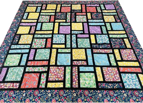 Vista 2 de 50 piezas 8 x 8 pulgadas Paquete de cuadrados de tela de algodón para costura de acolchados, cuadrados de tela precortados para manualidades