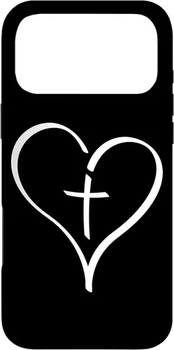Vista 22 de Blessed Christian Heart Jesus Cross Christian Catholics Cute Case for iPhone 16
