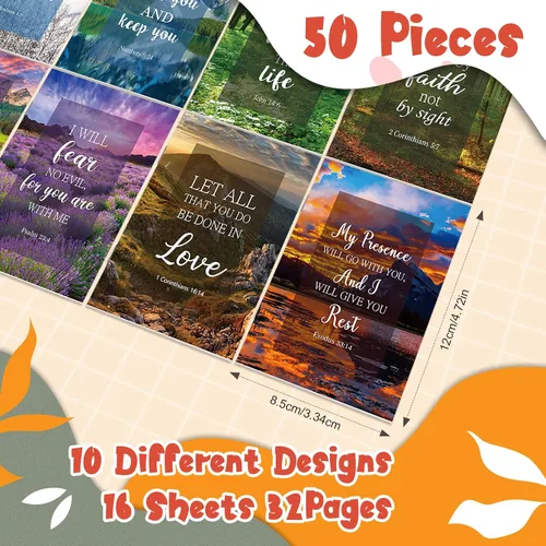 Vista 2 de Paquete de 50 cuadernos cristianos, diarios de oración, diario bíblico de bolsillo pequeño, diario de gratitud para mujeres y hombres, cuadernos