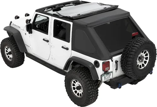 Vista 2 de The Ascent - Wrangler JK '07-18 de 4 puertas (Black Diamond) Fits 2007–2018 Wrangler JKU 4-Door only — Sunrider open air, fastback