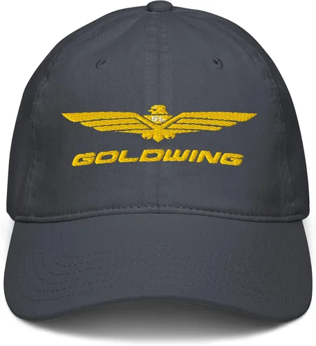 Vista 12 de Honda Gorro de béisbol ajustable con logotipo de Goldwing, Azul marino