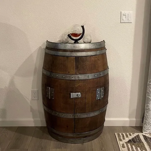 Vista 2 de Gabinete de almacenamiento de barril de vino de 1/2