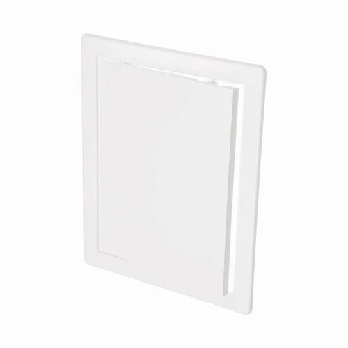 Vista 27 de Panel de acceso de plástico negro de 6" x 6". Panel de puerta de conducto de servicio. Panel de acceso de pared para fontanería, electricidad