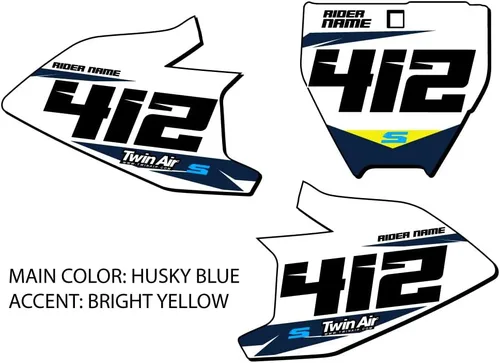 Vista 2 de 2017-2019 TC 50 SG64 Custom MX matrículas Senge Graphics Kit compatible con Husqvarna