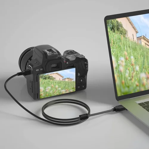 Vista 7 de UC-E4 Cable USB de transferencia de fotos compatible con Nikon D40 D50 D60 D70 D70S D80 D90 D100 D200 D300 D300S D610 D700 D3000 D3100 D7000 D1x D1x