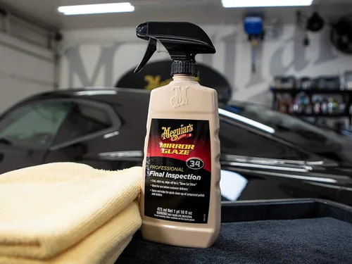 Vista 2 de Meguiar's M34 paquete de Mirror Glaze Final Inspection y paños de microfibra