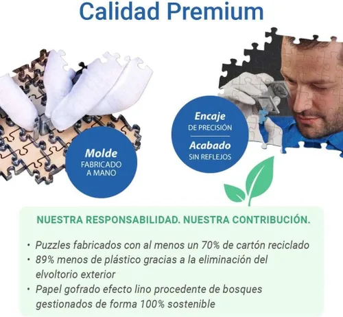 Vista 9 de Ravensburger Fantasy Forest - Rompecabezas de madera vibrante de 500 piezas Diversión para reducir el estrés Materiales ecológicos Certificado