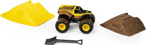 Vista 6 de Monster Jam, Earth Shaker Monster Dirt - Juego de iniciación con 8 onzas de Monster Dirt y juguete oficial de Monster Jam Truck fundido a escala