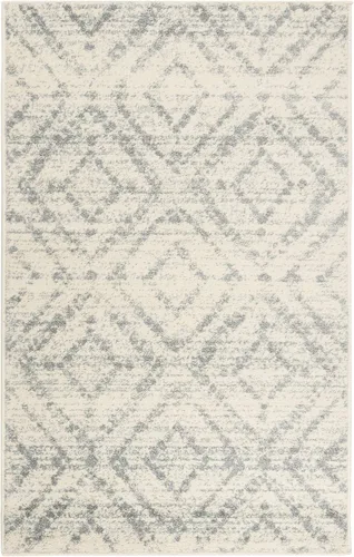Vista 74 de SAFAVIEH Colección Adirondack Alfombra Decorativa - 2'6" x 4', Negro y Marfil, Diseño Moderno Desgastado, No Desprende Pelusa y Fácil Cuidado, Ideal