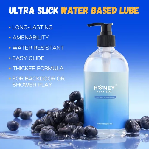 Vista 5 de Lubricante a base de agua, lubricante personal para hombres, mujeres y parejas, lubricante anal para una comodidad suave y duradera, antiadherente