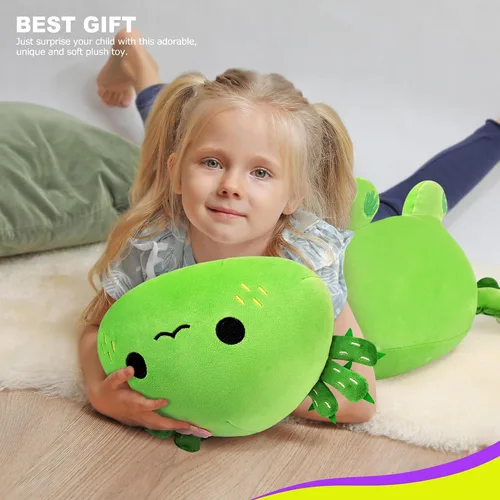 Vista 7 de Onsoyours Lindo Peluche de Axolotl, Suave Almohada de Peluche de Salamandra Animal de Peluche, Juguete de Peluche Kawaii para Niños
