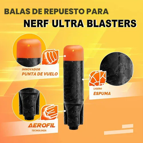 Vista 2 de Paquete de recarga de 80 dardos para Nerf Ultra Blasters, color negro
