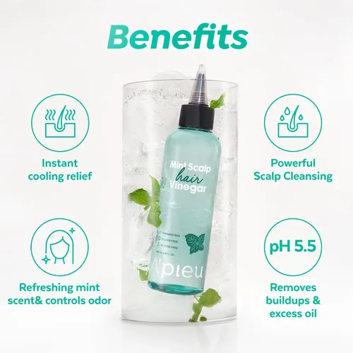 Vista 5 de A'PIEU - Enjuague de vinagre para el cabello menta para aclarar el cuero