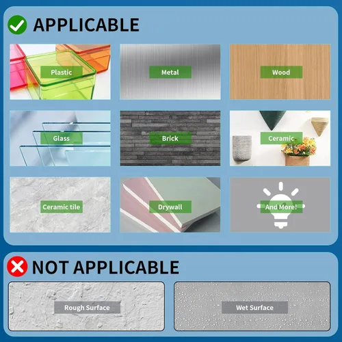 Vista 10 de PHIXBEAR Adhesión súper fuerte, cinta de doble cara resistente, impermeable para uso en interiores y exteriores, adhesivo de espuma multiusos