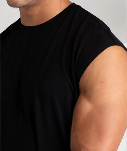 Vista 7 de Holure Paquete de 1 o 3 o 5 camisetas sin mangas para hombre, camisetas sin mangas de entrenamiento, camisetas atléticas para entrenamiento