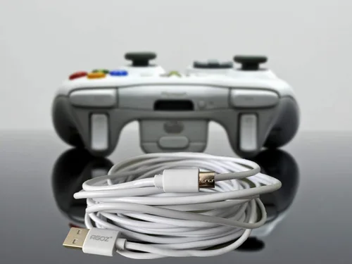 Vista 3 de Paquete de 2 cables de carga para controlador PS4 de 20 pies, cable de datos micro USB de alta velocidad para Playstation 4, PS4 Slim, controlador