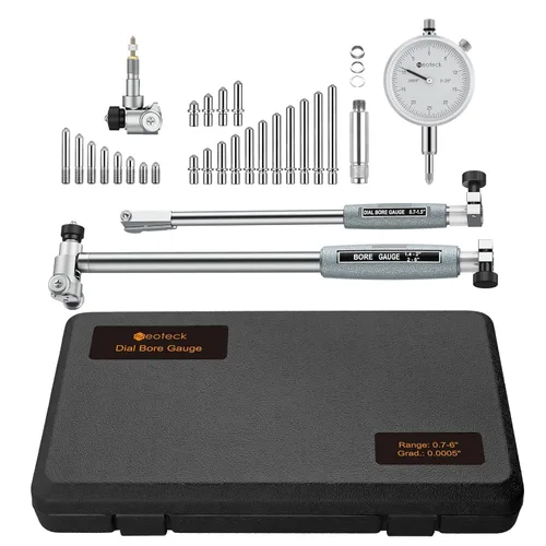 Vista 7 de Neoteck Calibre de diámetro del dial con rango de medición de 0.7"-6 Plateado