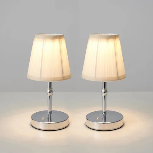 Vista 13 de Lámpara Mini Inalámbrica de 5W en Oro, Lámpara Pequeña Operada con Batería de 3000 mAh, Lámparas de Mesa Pequeñas Vintage, Lámparas Recargables