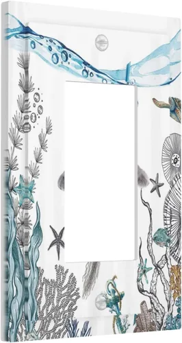 Vista 13 de Cubiertas de Placas de Pared Dúplex Individual con Sol Minimalista Moderno de Palabras Inspiradoras Abstractas Boho, Cubierta de Interruptor de Luz