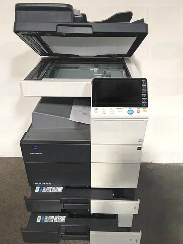 Vista 2 de ABD Office Solutions Konica Minolta BizHub 454e Copiadora multifunción láser monocromática tamaño tabloide - 45ppm, copia, impresión, escaneo