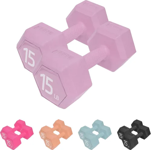 Vista 19 de Dumbbell Sets With Rack - 5/15/20/25/36lb Dumbbells Pair Hand Weights Set of 2 - Easy Grip - Arm Weights for Strength Training Workouts Fitness