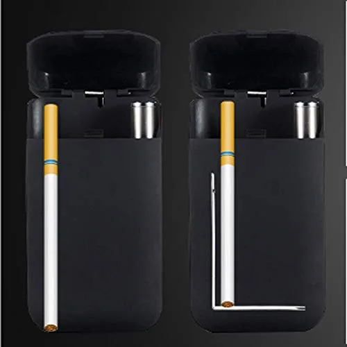 Vista 4 de Generic Paquete de 20 cajas de cigarrillos multifuncionales con USB recargable a prueba de viento llama eléctrica menos ligera - Color blanco