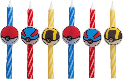 Vista 5 de Pokèmon - Velas de cumpleaños Decoración de pastel de fiesta 6