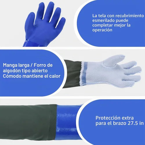 Vista 3 de MUMUKE Guantes largos impermeables, 28 pulgadas