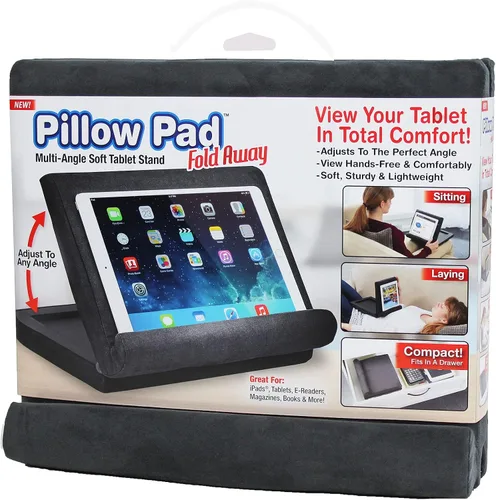 Vista 8 de Ontel Pillow Pad Ultra Multi-Ángulo Soporte Suave para Tableta, Azul