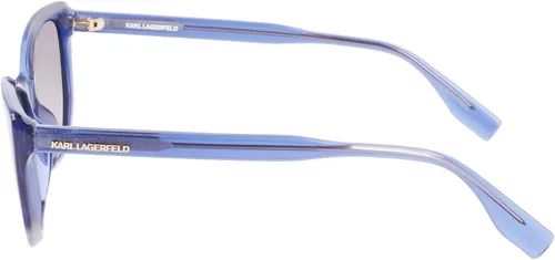 Vista 3 de Karl Lagerfeld KL6071S - Lentes de sol rectangulares para mujer, color azul, talla única, Celeste
