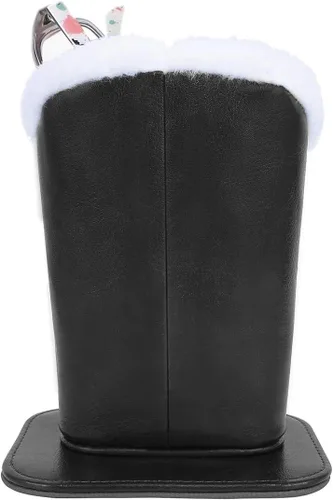 Vista 6 de MOSISO Soporte para gafas, funda de piel sintética con forro de felpa con base magnética