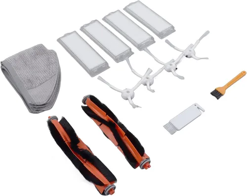 Vista 5 de Qiilu Kit de cepillo de repuesto para trapeador de aspirador robot 2 Lite 2 MJSTL MJST1S, 16 piezas, material ABS