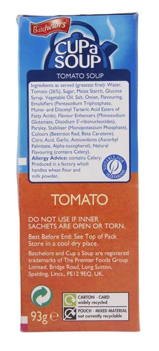 Vista 7 de Batchelors Cup a Soup Tomate 4 sobres 3.28 oz (Pack de 9)