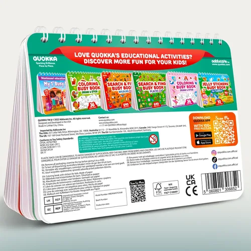 Vista 8 de Libro de calcomanías para niños de 3 a 5 años, libro de actividades