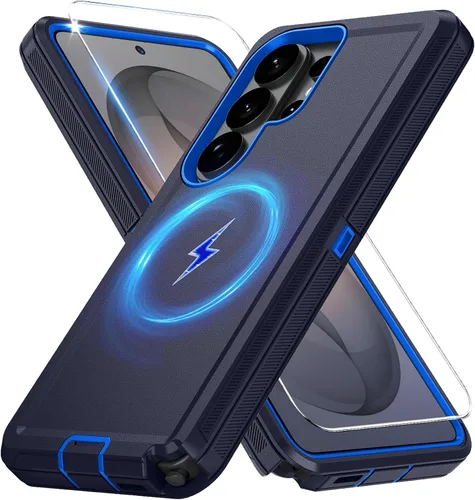 Vista 39 de Funda magnética para Samsung Galaxy S24+ Plus compatible con carga Magsafe [protector de pantalla de vidrio]