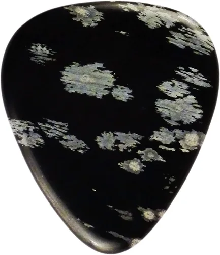 Vista 25 de Púa de Guitarra o Bajo de Piedra Amatista - Calibre Ultra Pesado de 3.0 mm - Forma 351 - Púa Exótica Artesanal de Gema Especial - 1 Paquete