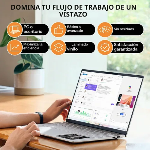 Vista 3 de Adhesivo de acceso directo de Windows – Adhesivo de vinilo de acceso directo de teclado, calcomanías de atajos de teclado de laptop, para cualquier
