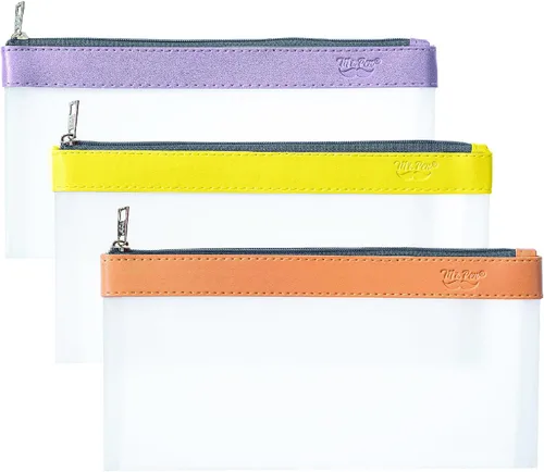 Vista 10 de Mr. Pen - Estuche transparente para lápices, paquete de 3, estuche transparente para lápices, bolsas para lápices