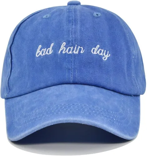 Vista 2 de Gorra de béisbol con bordado para el día del cabello malo, gorra de béisbol para el sol unisex