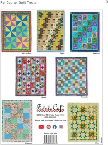 Vista 2 de Fabric Cafe Libro de patrones de golosinas de edredón Fat Quarter de Donna Robertson