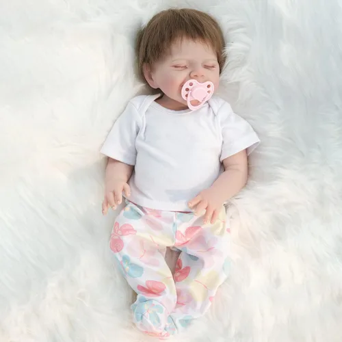 Vista 7 de Zlgkjk Reborn - Muñecas de bebé dormidas realistas con cuerpo completo de silicona de vinilo suave, muñecas de bebé realistas de 18 pulgadas