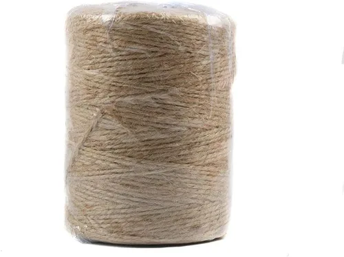 Vista 7 de Cuerda de yute natural de 328 yardas, cuerda de yute de 2 capas, cuerda de cáñamo de arpillera de 0.059 pulgadas para embalaje de bricolaje