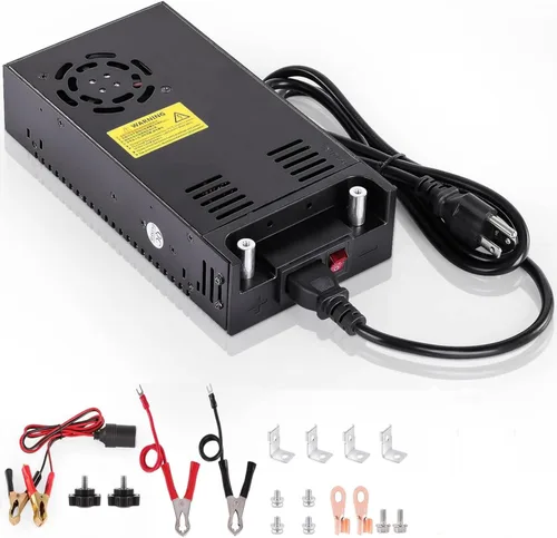 Vista 6 de Fuente de alimentación de 12 V, 360 W, 30 A, convertidor de CA a CC de 110 V a 12 V CC, transformador universal ajustable para RV, radio/estéreo