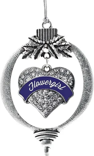 Vista 103 de Inspired Silver - Adorno con dije de hermana gemela - Adornos navideños de plata con circonitas cúbicas