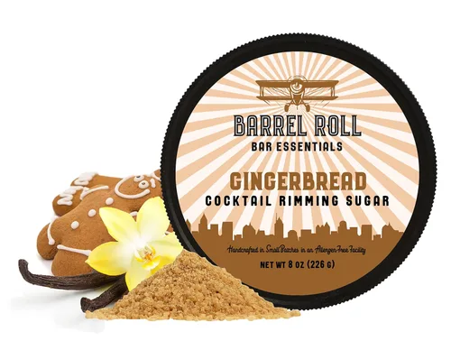 Vista 7 de Barrel Roll Bar Essentials Rimmers para Cócteles - Sal de Acabado para Adornar Bebidas, Sales para Bordear Vidrio - Totalmente Natural - Obsidiana