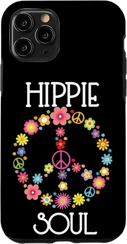 Vista 29 de Hippie Soul Flower Power Floral Peace Sign 60s 70s Gift Case for iPhone 17