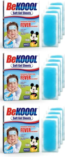 Vista 10 de BEKOOOL Hojas de gel suave para niños para aliviar el enfriamiento de las molestias de la fiebre 4