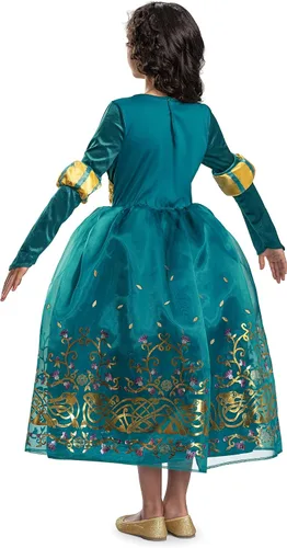 Vista 2 de Disguise Disfraz de princesa Mérida para niñas, disfraz oficial de princesa Disney